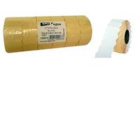Apli 100916 Lot de 6 Rouleaux de 1500 Etiquettes enlevable sinusoïdale 26 x 12 mm Blanc