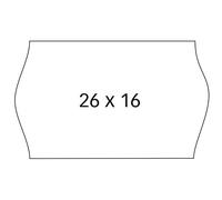 APLI 100923 Paquet de 6 rouleaux 1000 étiquettes Blanc enlevable