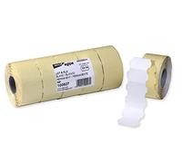 Apli 100927 Lot de 6 Rouleaux de 1000 Etiquettes permanent sinusoïdale 32 x 19 mm Blanc