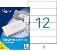 APLI Étiquettes 101032 – Boîte de 1200 multi-usage A4 105 x 49,39 mm blanc adhésif permanent