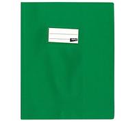 Protège-Cahier Opaque Vert En Pvc ? Format 17x22 Cm ? Épaisseur 19/100ème ? Grain Cuir