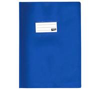 Protège-Cahier Opaque Bleu En Pvc ? Format 24x32 Cm ? Épaisseur 19/100ème ? Grain Cuir