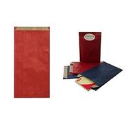 APLI Pochettes cadeau 101651 - 250 pièces - 11 x 5 x 21 cm - Kraft rouge