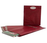 APLI Enveloppes pochettes cadeau 101652 – 250 pièces – 32×18×6 cm – kraft rouge