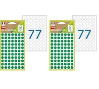 APLI 101777 - Pastilles de couleur 100% recy s - 462 pastilles - Diamètre: 8 mm - Couleur: Vert. (Lot de 2)