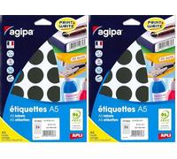 Apli 101823 - Etui 240 pastilles multi-usage noir Ø 30 mm (Lot de 2)