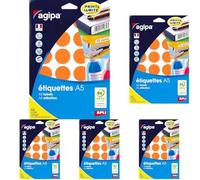 Apli 101824 - Etui 240 pastilles multi-usage Orange Ø 30 mm (Lot de 5)