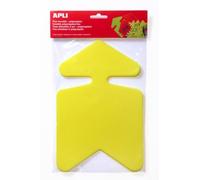 Apli 102053 10 Gamme Fluo Flèches, 160mm x 240mm, Jaune