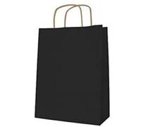 Apli 102066 50 Sacs Kraft, 18cm x 8cm x 21cm, Noir