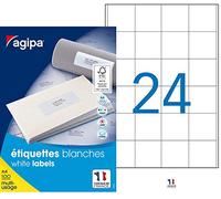 APLI Étiquettes multi-usage 102166 – 2400 étiquettes A4 50 x 50 mm – adhésif permanent blanc