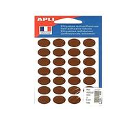 Apli 102222 - Pochette de 168 pastilles coloris marron Ø 15 mm