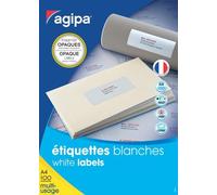 APLI Étiquettes opaques multi-usages 199,6 x 143,5 mm Blanches boîte de 200 Réf. 102419
