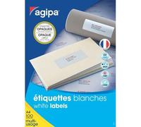 Apli 102419 - Etiquettes Blanches Adhésif Opaque 199,6 X 143,5 Mm