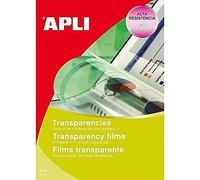 Apli 1080 Boîte de 100 films transparents écriture manuelle