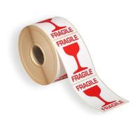 Apli 111634 Lot de 1000 Etiquettes 70 x 100 mm Fragile/verres