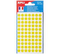 Apli 111834 - Pochette de 462 pastilles jaunes - Ø 8 mm