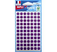 Apli 111836 - Pochette de 462 pastilles de coloris Violet Ø 8 mm