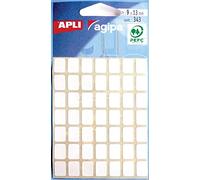 APLI 111908 - Pochette de 343 étiquettes blanches 13x9 mm