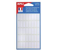 APLI Pochette d'étiquettes 111917 – 280 étiquettes blanches 8 x 20 mm