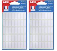 Apli 111917 - Pochette de 280 étiquettes blanches 8x20 mm (Lot de 2)