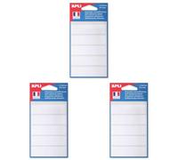 APLI 111947 - Pochette de 35 étiquettes blanches 20x75 mm (Lot de 3)