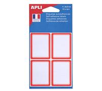 Agipa Étiquettes Écoliers Ft 38 X 50 Mm, 32 Étiquettes Par Étui, Bord Rouge 10 Unité(S)