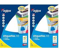 Apli 114034 - Etui 1088 étiquettes multi-usage 11 x 30 mm Blanc (Lot de 2)