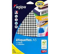 APLI Pastilles multi-usage 114307 noir Ø 8 mm étui 2940