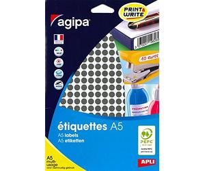 Apli 114307 - Etui 2940 pastilles multi-usage noir Ø 8 mm -