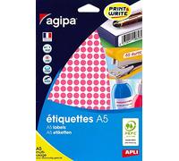 Agipa - Disques Adhesifs 8mm Rose - Etui De 2940 Rose