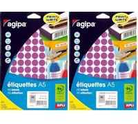 Apli 114316-960 pastilles multi-usage mauve Ø 15 mm (Lot de 2)