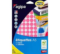 Apli 114318 - Etui 960 pastilles multi-usage rose Ø 15 mm