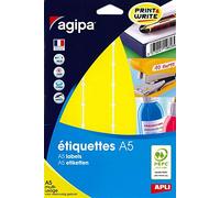 APLI 114344 - Etui 320 étiquettes multi-usage jaune 24 x 33,5 mm