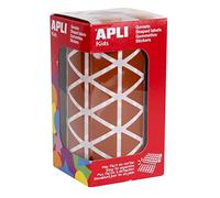 APLI 11496 - Gommettes Triangulaires en rouleau - Couleur : Marron - Dimension : 20mm