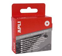 APLI 116 - Oillets autocollants translucides Ø13 mm - Renfort pour perforations - Boîte de 200 unités