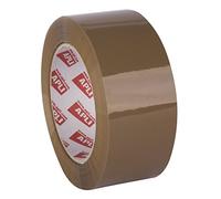 Apli 11695 - Ruban adhésif BASIC PP acrylique marron 48 mm x 132 m 25 μm
