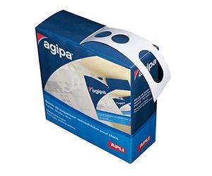 Apli 118021 Bande de Suspension pour Plans 50 m x 55 mm, Adhésif Permanent, Bande Auto-Adhésive Indéchirable pour Classement et Archivage de Documents, Boîte Distributrice, Blanc