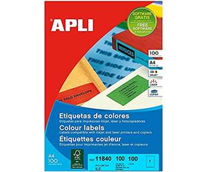 APLI 11840 Etiquettes Rouge