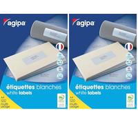 Apli 119017 Boîte de 1400 Etiquettes multi-usage A4 105 x 40 mm (Lot de 2)