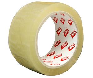 APLI 11942 - Lot de 36 rouleaux adhésifs d'emballage standards et silencieux en polypropylène transparent - 48 mm x 66 mm