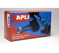 Apli 11949 Boîte de 12 pinces à clip 25mm