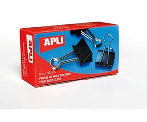 Apli 11950 Boîte de 12 pinces à clip 32mm