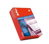Apli 120563 Lot de 6000 Etiquettes ordinateur 69 x 23,3 mm Blanc