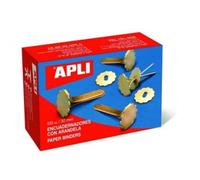 APLI Attaches parisiennes 12288 - Boîte de 100 avec œillets 50 mm