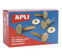 APLI Attaches parisiennes 12577 – Boîte de 100 avec œillets 25 mm