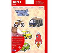 APLI 12824 - Pochette de 24 maxi gommettes sur le thème des transports