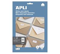APLI 12923 - Etiquettes timbres blanches - 70x37 mm - 240 étiquettes adhésives.