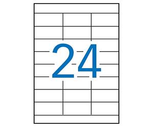 APLI 12966 Étiquettes blanches résistantes aux intempéries 64,6 x 33,8 mm 100 feuilles