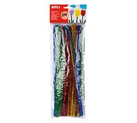 Apli 13066 - Sachet de 50 chenilles Multicolores et Brillantes pour Loisirs créatifs