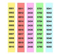 APLI 13109 - Bande tombole de 1 à 5 000 (a-980/5)